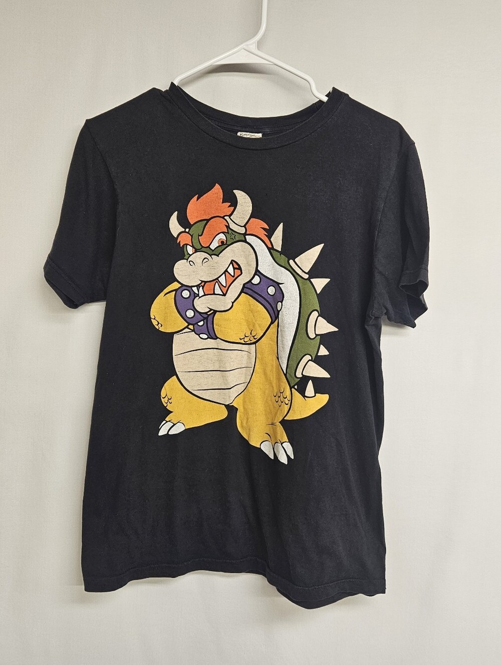 Nintendo Bowser Super Mario Bay Island Vintage T-Shirt Medium Mens Black